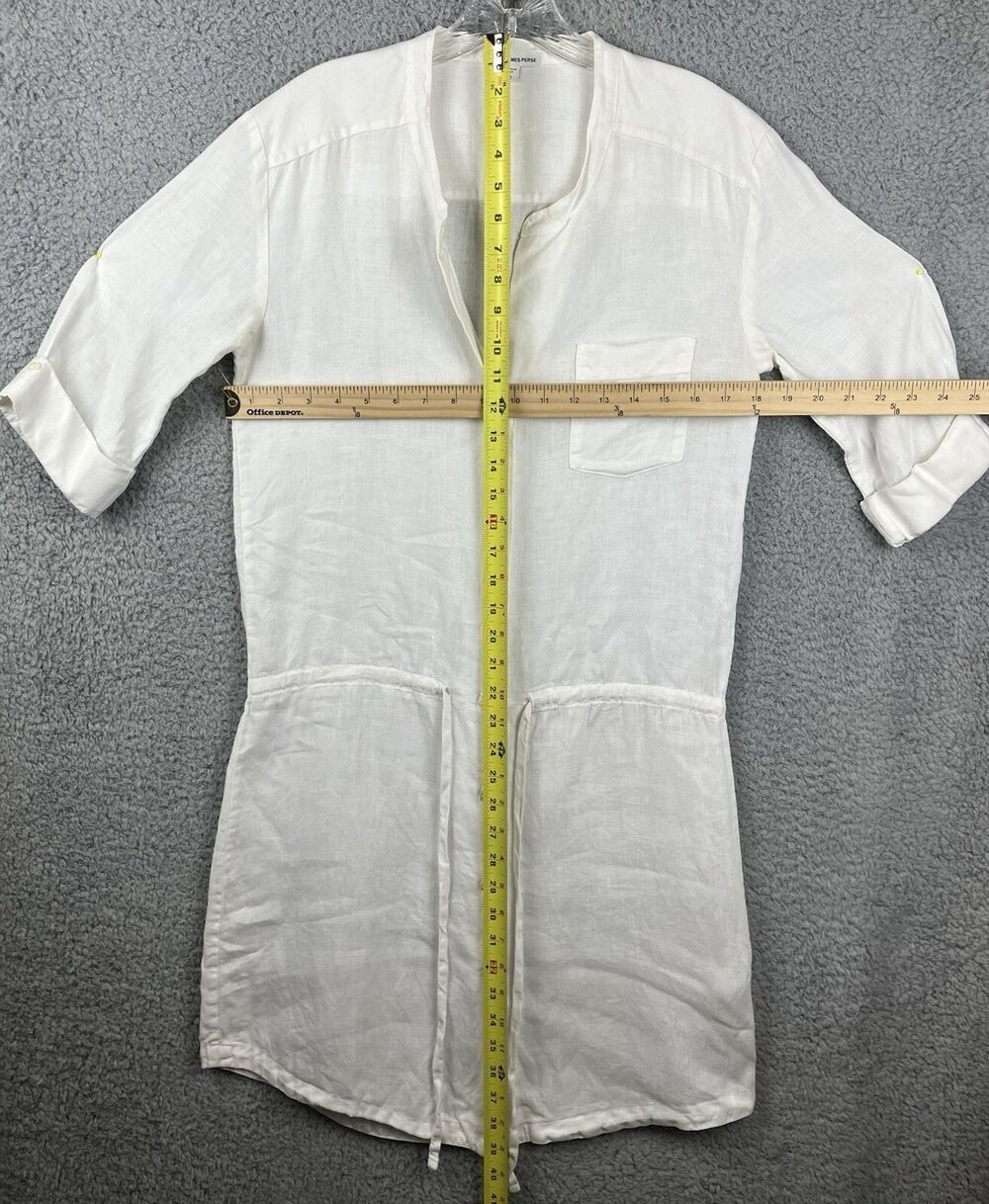 Standard James Perse 100% Linen Shirt Dress Tunic Sz 2 (Women's 4-6) Minimalist - Picture 3 of 7